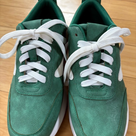 Dolce Vita Bynx Sneakers Womens Sz 7.5 Green White Retro Low Top Shoes - Picture 5 of 8